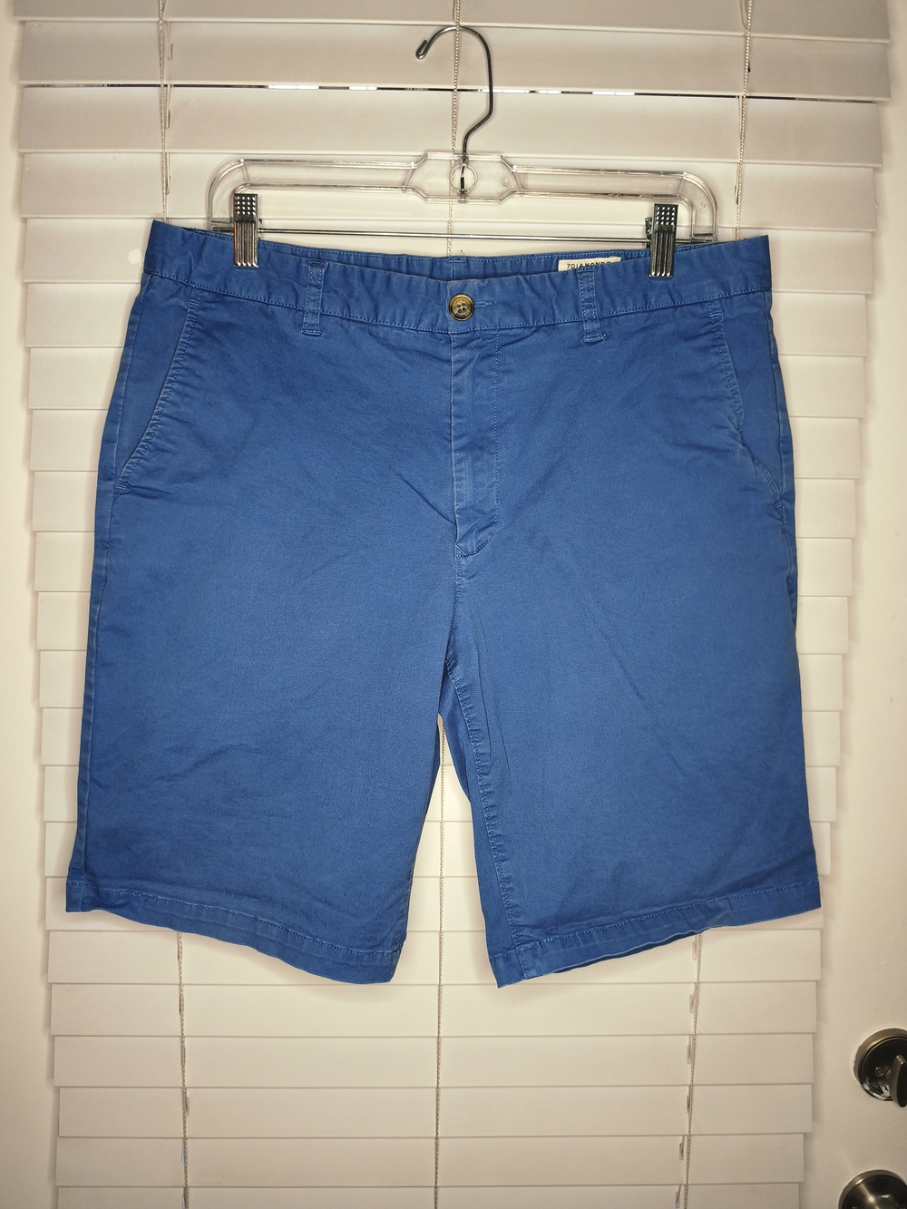 7 Diamonds Men's Blue Flat Front Shorts Waist 32 Like New